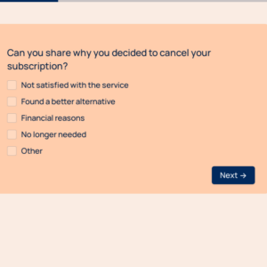 Cancellation Feedback Forms