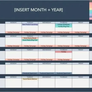 Content Scheduling Calendars